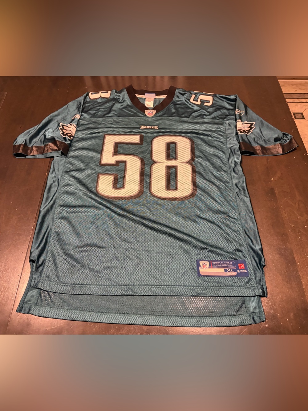 Reebok Philadelphia Eagles Trent Cole NFL Football Jersey Size XL